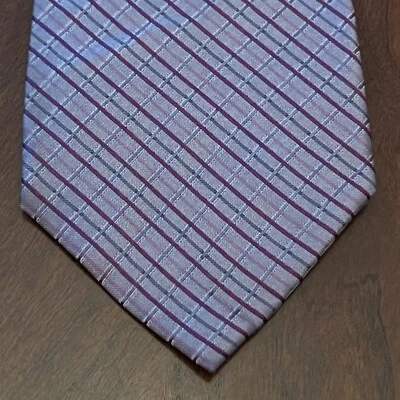 Claiborne Purple 100% Silk Men’s Neck Tie Made In China - Image 1 of 4