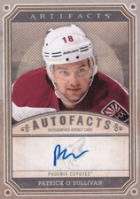 13-14 UPPER DECK ARTIFACTS AUTOFACTS PATRICK O'SULLIVAN AUTO #A-PO COYOTES