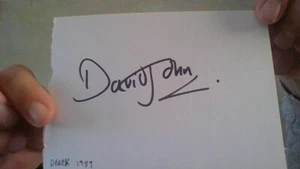 DAVID JOHN ( Derek) - signed autograph on paper plus the DVD Doctor Who Survival - Bild 1 von 5