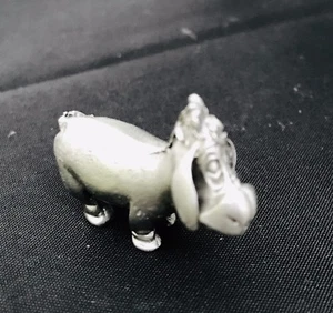 Pewter Disney Winnie the Pooh Eeyore Donkey Honey Silver Metal Statue Figurine A - Picture 1 of 2