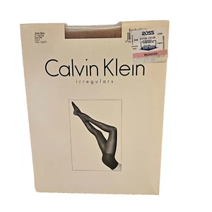 Pantimedias Calvin Klein Irregulars Color Claro 3 Talla 2 Nuevo de Lote Antiguo 1995 - Imagen 1 de 2