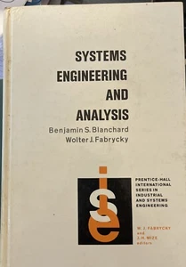 Systems Engineering and Analysis by Blanchard & Fabrycky 2nd Edition Like New - Picture 1 of 3