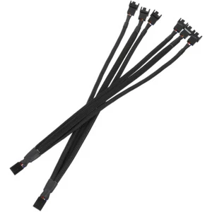  2 Pcs Fan Cable CPU Adapter Extension Splitter Computer Connection - Afbeelding 1 van 12