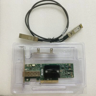 NEW Mellanox MNPA19-XTR Single Port 10GbE SFP+ Network Card W / 1M SFP calble - Image 1 of 4