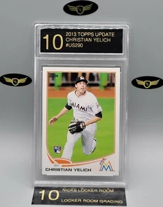 2013 Topps Update Miami Marlins CHRISTIAN YELICH #US290 rookie RC mint LRG 10 - Picture 1 of 2