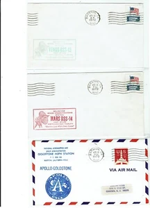 Apollo 16 Barstow CALIFORNIA 4/16/1972 Launch Tracking Station 5 Space Covers !! - Picture 1 of 2