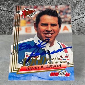 David Pearson 1960 ROOKIE OF THE YEAR WHEELS THUNDER VINTAGE autographed card