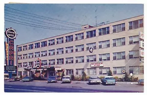 Capri Hotel Montreal Quebec 6445 Bd Decarie salón de cócteles comedor TCA 1962 - Imagen 1 de 2