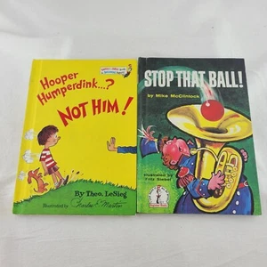 Vintage Hooper Humperdink Not Him and Stop that Ball for Beginner Books - Picture 1 of 13