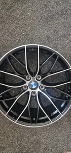 BMW 405M STYLE 19 & 20 INCH BLACK POLISHED ALLOY WHEELS FITS 3 4 5 SERIES - Picture 1 of 1