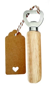 Abrebotellas Lukas Madera 14CM Abrelatas Acero Inox. Estable Mayores Destapador - Imagen 1 de 4
