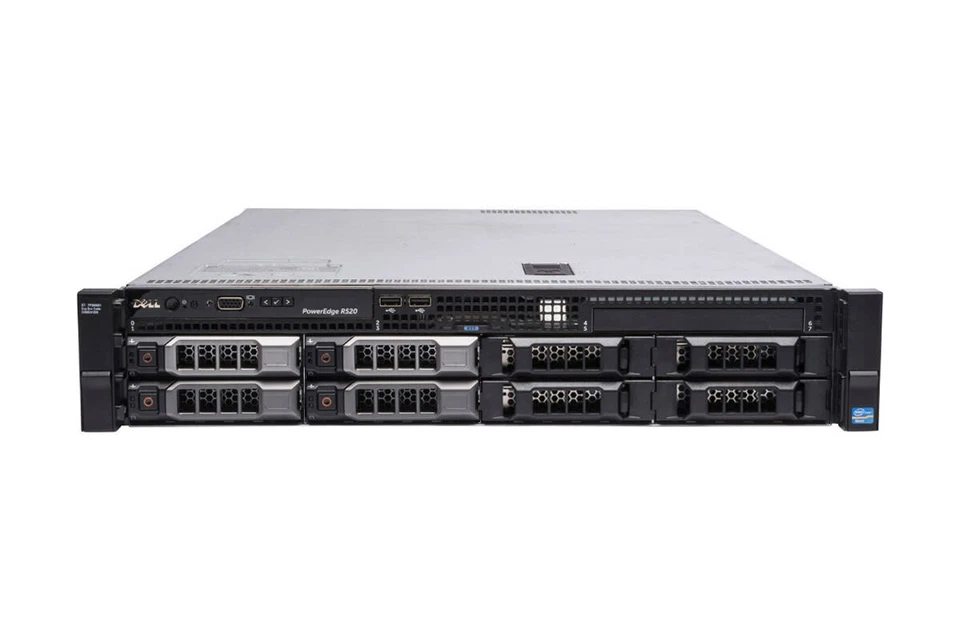 Dell PowerEdge R520 8C E5-2450 64GB Ram 2x 600GB + 2x 3TB HDD 2U Server WS2012 - Image 1 of 1