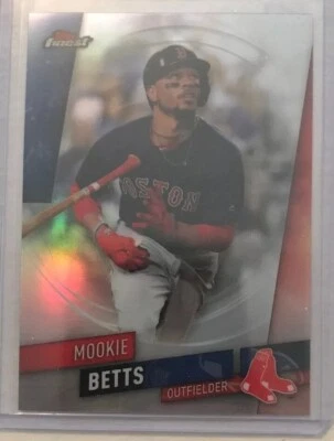 2019 Topps Finest Refractors MOOKIE BETTS Boston Red Sox #1 NM+ - Image 1 of 2