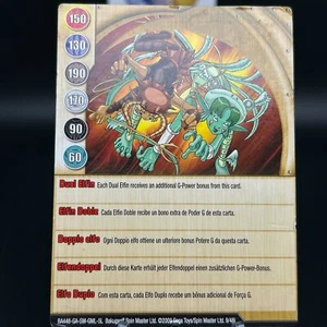 Tarjeta de puerta metálica Bakugan DUAL ELFIN DORADA 2009 BA448-GA-SM-GML-5L 9/48i - Imagen 1 de 7