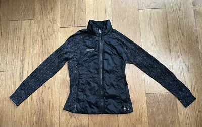 Chaqueta acolchada Smartwool para mujer talla M negra manga larga cremallera completa senderismo Foto 1 de 4