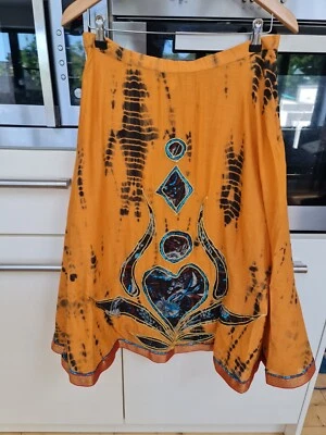 Miss Posh Skirt Boho Hippy Gypsy Festival Skirt Tie Dye Sequin Size 12 BNWT - Image 1 of 4