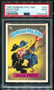PSA 9 como nuevo 1985 GPK cubo de basura niños OS2 DEAD FRED #57b 52048 SD262 - Imagen 1 de 1