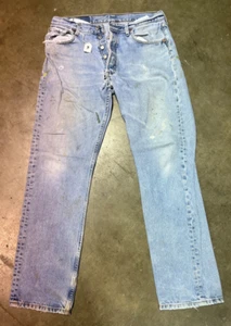 LEVI'S 501 Shrink-to-Fit 34 x 34 - Naturally thrashed/distressed - Faded -90's - Picture 1 of 1