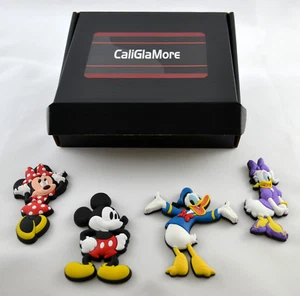 Disney Micky & Friends Authentic Fridge Soft PVC Magnet Collection Gift Box - Picture 1 of 5