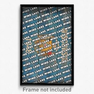 Wind Lake Wisconsin Poster (WI City Souvenir 11x17 Town Print) - Picture 1 of 1