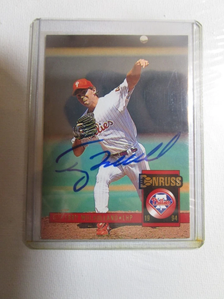 SIGNED AUTOGRAPHED Terry Mulholland #160 Philadelphia Phillies 1994 Donruss Base - Image 1 of 1