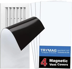 Strong Floor Vent Covers 8"x15", 4 Pack Magnetic Vent Covers for Home Floor -USA - Picture 1 of 7