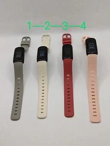 Fitbit -Inspire 3 Health & Fitness Tracker - FB424 W/ Gray,White,Date,Pink Band - Picture 1 of 11