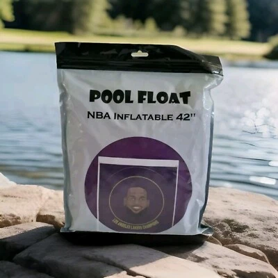 Piscina inflável flutuante NinoStar LeBron James LA Lakers NBA Champions 42" + decalque - Imagem 1 de 4