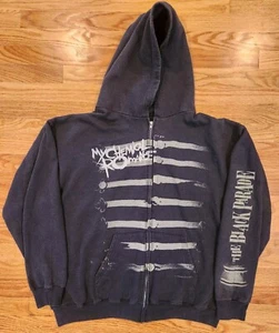 My Chemical Romance The Black Parade Zip Up Hoodie XL 2006 Used Gerard Way Emo - Picture 1 of 24