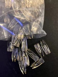 50 MARCO ORIGINAL 11/32" GLUE ON CLEAR TRANSPARENT SNAP NOCK ARROW NOCKS - Picture 1 of 1