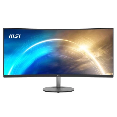 MSI PRO MP341CQ 34" Curved Ultrawide QHD 100Hz Freesync Monitor with Speakers - Image 1 of 4