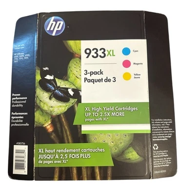 3er Set HP 933XL Cyan Magenta Gelb Tintenpatrone Drucker Ersatz Refill - Bild 1 von 4