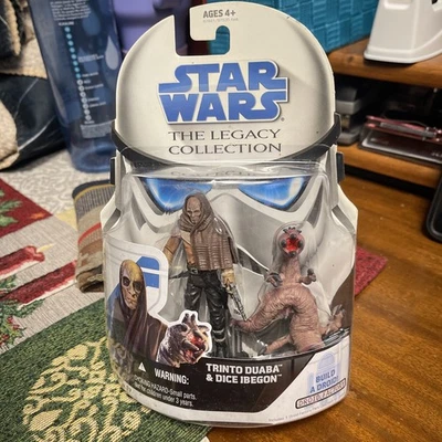 Hasbro Star Wars Legacy Collection Trinto Duaba & Dice Ibegon Figures 2008 R2-L3 - Image 1 of 2