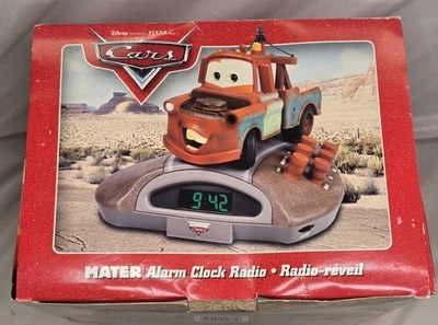 2006 Disney Pixar Cars Tow Mater Talking Digital Alarm Clock Radio In Box - Image 1 of 4
