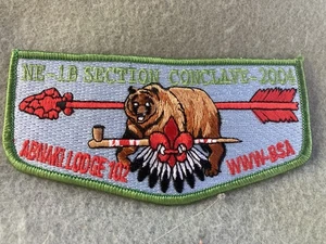 (jab-43) Pfadfinder - WWW OA Lodge 102 - Abnaki - NE-1B Konklaveklappe, grün Besatz - Bild 1 von 2