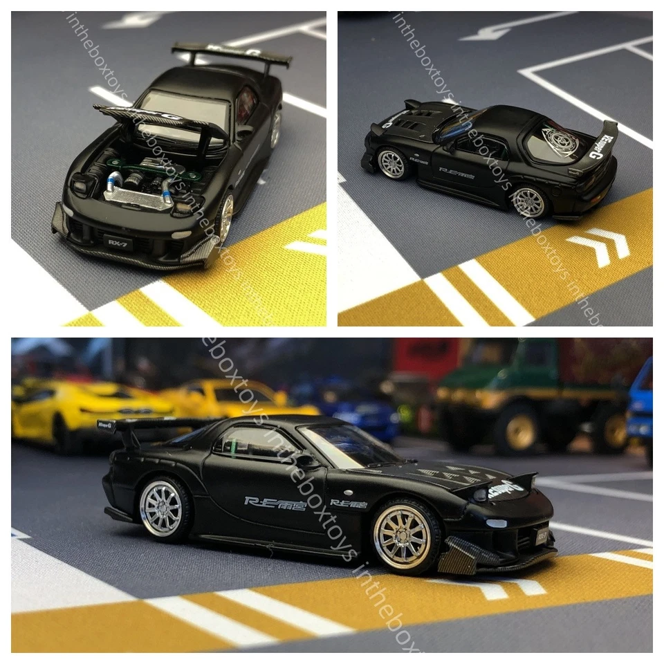 1/64 Poprace Mazda Rx7 Re-AMEMIYA Diecast Model Car Collection Edición Limitada Foto 1 de 4