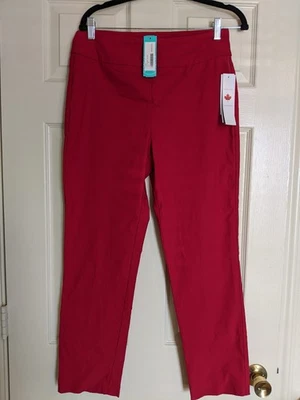  Pantalones ajustados Tribal para mujer rojo rubí talla 10 puntada fija elástica nuevos con etiquetas Foto 1 de 4