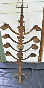 antike alte afrikanische Eisen Öllampe Mali Bambara Volk - Bild 1 von 3