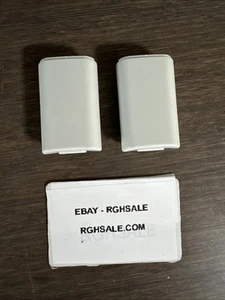 2x White AA Battery Back Cover Case Shell Pack For Xbox 360 Wireless Controller - Picture 1 of 2