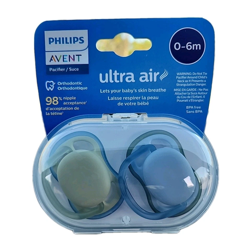 Chupete PHILIPS AVENT Ortodoncia 0-6 Meses Ultra Air Pack 2 Foto 1 de 4