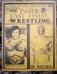 WWWF/ IWA Inside East Coast Wrestling.Bruno Mil Mascaras Signed! READ - Picture 1 of 5