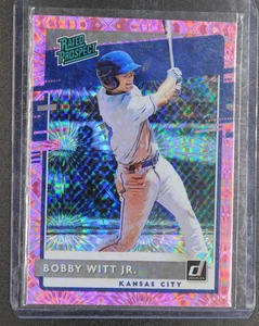 2020 Panini Donruss - Rated Prospects Bobby Witt Jr. #RP-2 Pink Fireworks (RC) - Bild 1 von 2
