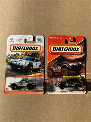 Matchbox 1985 Porsche 911 Rally Super Chase 1/64 (2026 Case A) IN HAND Lot Of 2 - Image 1 of 4