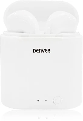 Denver Headset TWE-36MK3 In-Ear Kopfhörer mit Ladebox Bluetooth kabellos weiß - Bild 1 von 4