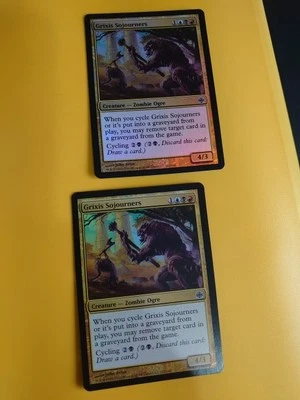 Grixis Sojourners x2 Zombie ogre Alara Reborn. Magic the Gathering FOIL 2 Card. - Image 1 of 4