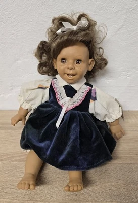 Poupée d'artiste poupée vinyle Alcorncon 38 cm Spain collector rare vintage - Photo 1/4