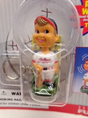 NOS (new sealed) 1997 Baseball MLB Bobble Head Keychain "Basic Fun" Team Choice - Image 1 of 4