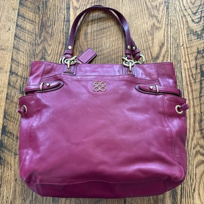 Coach Madison Raspberry Pink Leather Tote Shoulder Bag No. K1069-16430 - Image 1 of 4