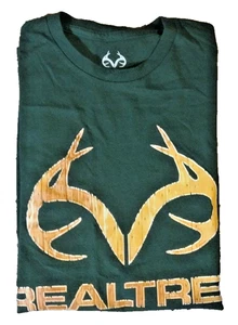 Realtree Men's Green Short Sleeve Pullover T-Shirt Size L (42-44) - Picture 1 of 5