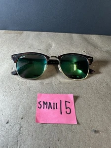 Ray-Ban Sonnenbrille RB3016 Clubmaster Classic Schildpatt Gestell grüne Gläser 51 mm - Bild 1 von 11
